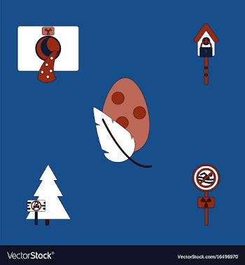 Collection of icons and industry danger vector image