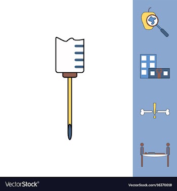 Collection of icons and medical equipment vector image