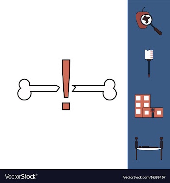 Collection of icons and medical equipment vector image