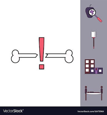 Collection of icons and medical equipment vector image