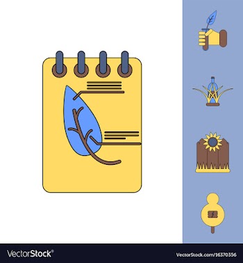 Collection of icons and nature and ecosystem vector image