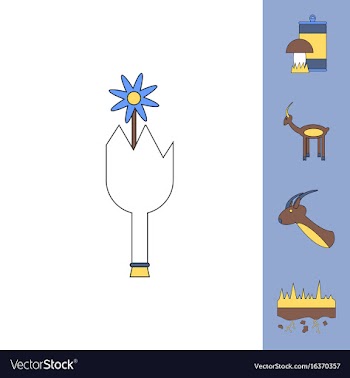 Collection of icons and nature and ecosystem vector image