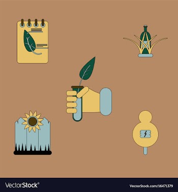 Collection of icons and nature and ecosystem vector image