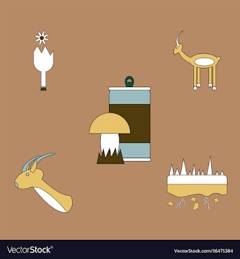 Collection of icons and nature and ecosystem vector image