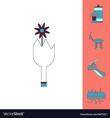 Collection of icons and nature and ecosystem vector image