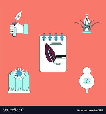 Collection of icons and nature and ecosystem vector image