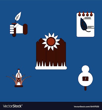 Collection of icons and nature and ecosystem vector image