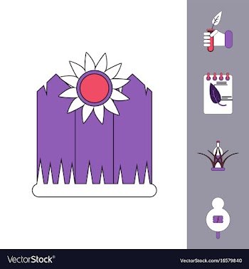 Collection of icons and nature and ecosystem vector image