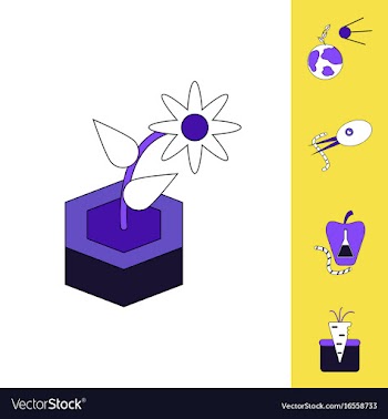 Collection of icons and planet and ecosystem vector image