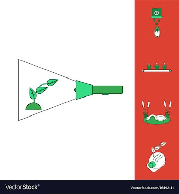 Collection of icons and preserve the ecosystem vector image