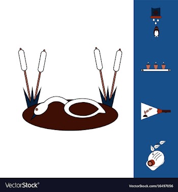 Collection of icons and preserve the ecosystem vector image
