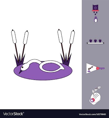 Collection of icons and preserve the ecosystem vector image