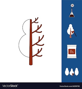 Collection of icons and save nature vector image
