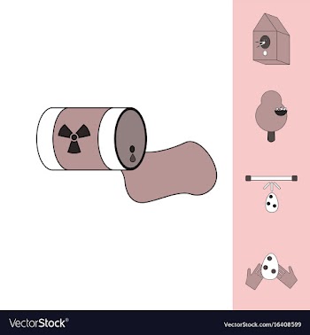 Collection of icons and save nature vector image