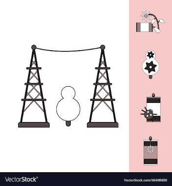 Collection of icons and save nature vector image