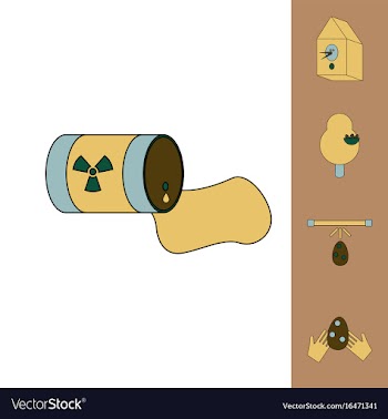 Collection of icons and save nature vector image