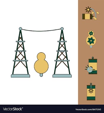 Collection of icons and save nature vector image