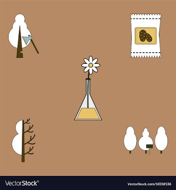 Collection of icons and save nature vector image