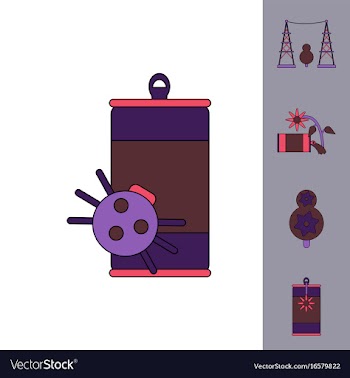 Collection of icons and save nature vector image