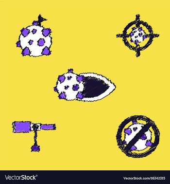 Collection of icons and space concept in stroke vector image