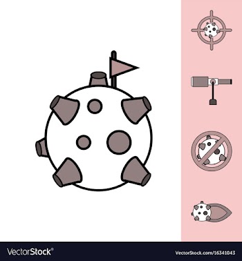 Collection of icons and space concept vector image