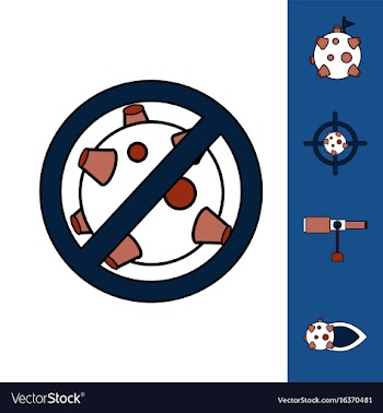 Collection of icons and space concept vector image