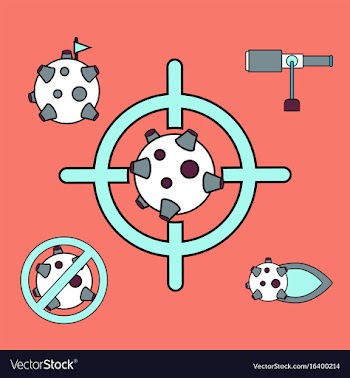 Collection of icons and space concept vector image