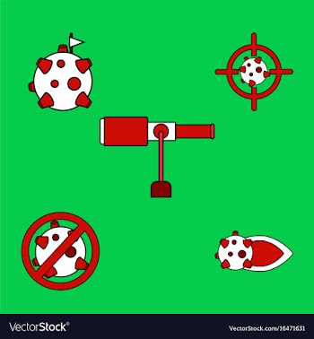 Collection of icons and space concept vector image