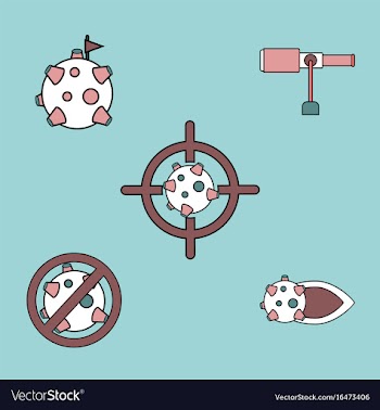 Collection of icons and space concept vector image
