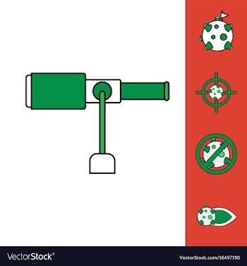 Collection of icons and space concept vector image