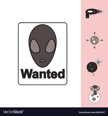 Collection of icons and space planets vector image