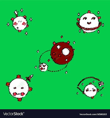 Collection of icons and space satellites vector image