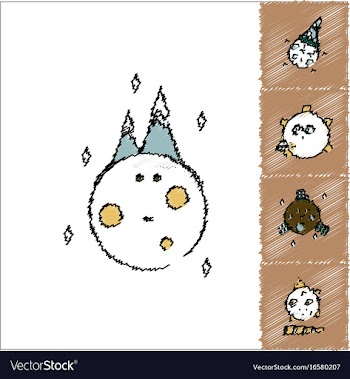 Collection of icons and space satellites vector image