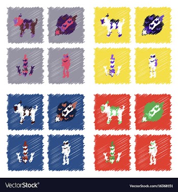 Collection of icons and space technology in vector image