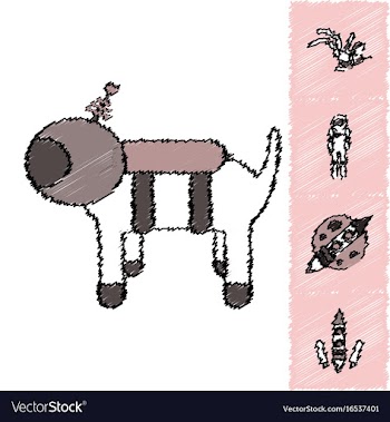 Collection of icons and space technology in vector image