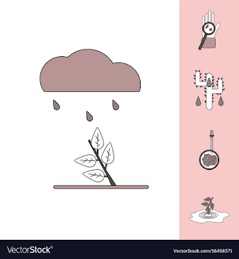 Collection of icons and spread of infection vector image