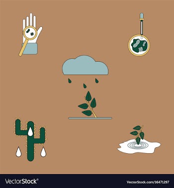 Collection of icons and spread of infection vector image