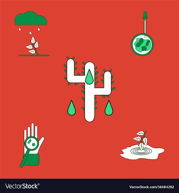 Collection of icons and spread of infection vector image