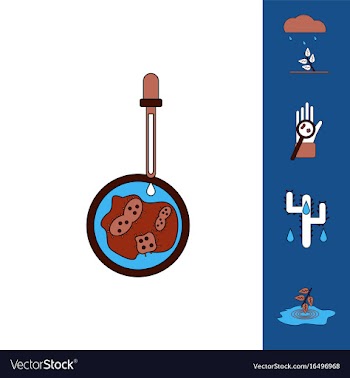 Collection of icons and spread of infection vector image