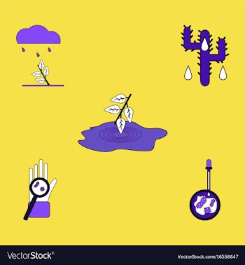 Collection of icons and spread of infection vector image