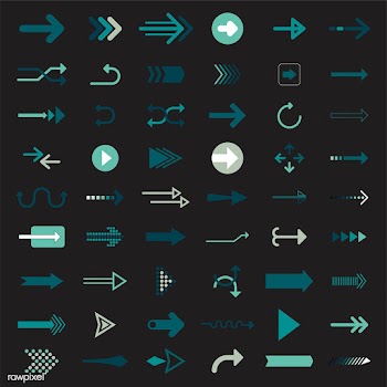 Collection of illustrated arrow signs | Free stock vector - 414662