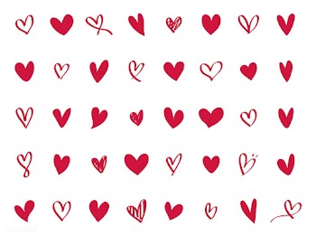 Collection of illustrated heart icons | Free stock vector - 418576