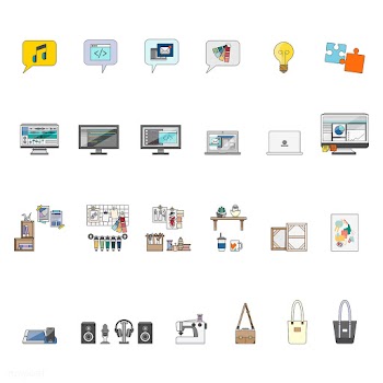 Collection of illustrated items | Free stock vector - 399510