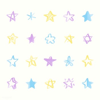 Collection of illustrated star icons | Free stock vector - 418562