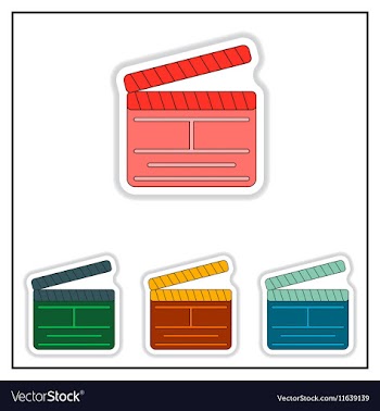 Collection of in paper sticker vector image