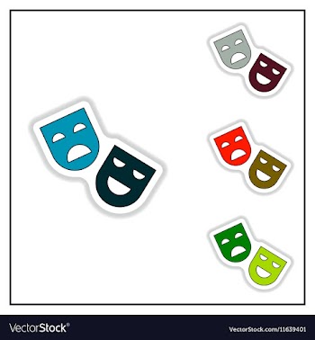 Collection of in paper sticker vector image