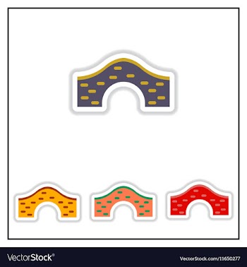 Collection of in paper sticker vector image