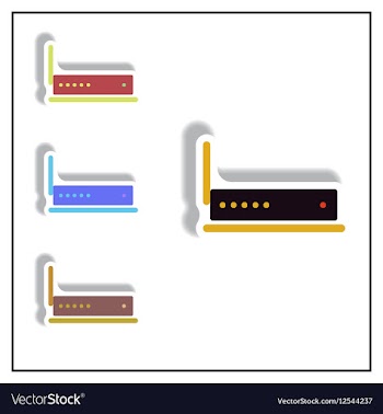 Collection of in paper sticker vector image