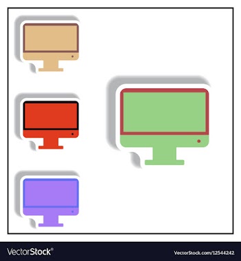 Collection of in paper sticker vector image