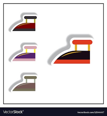 Collection of in paper sticker vector image